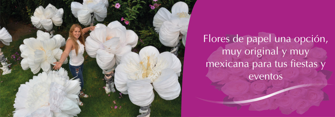 FLORES DE PAPEL PARA CUALQUIER EVENTO